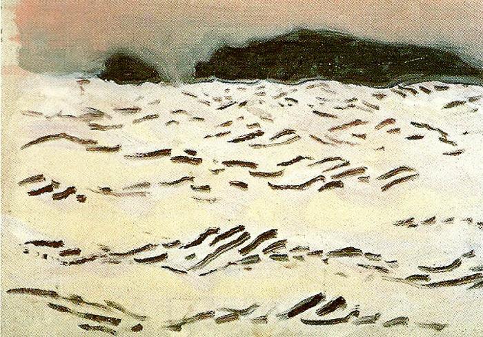 bruno liljefors havet efter solnedgang Germany oil painting art